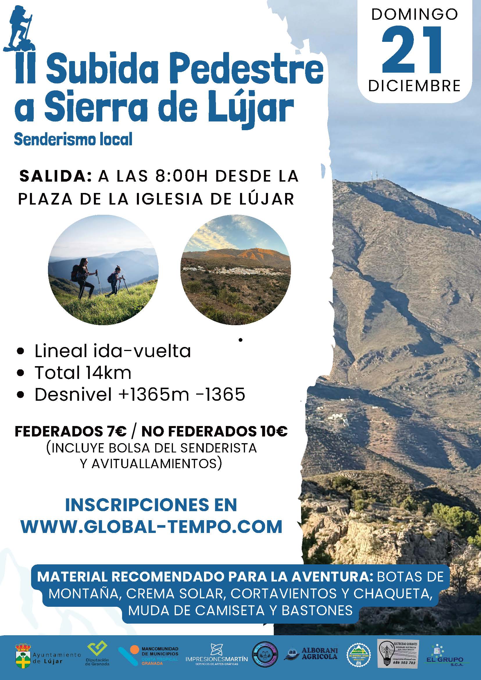 II SUBIDA PEDESTRE A SIERRA DE LÚJAR